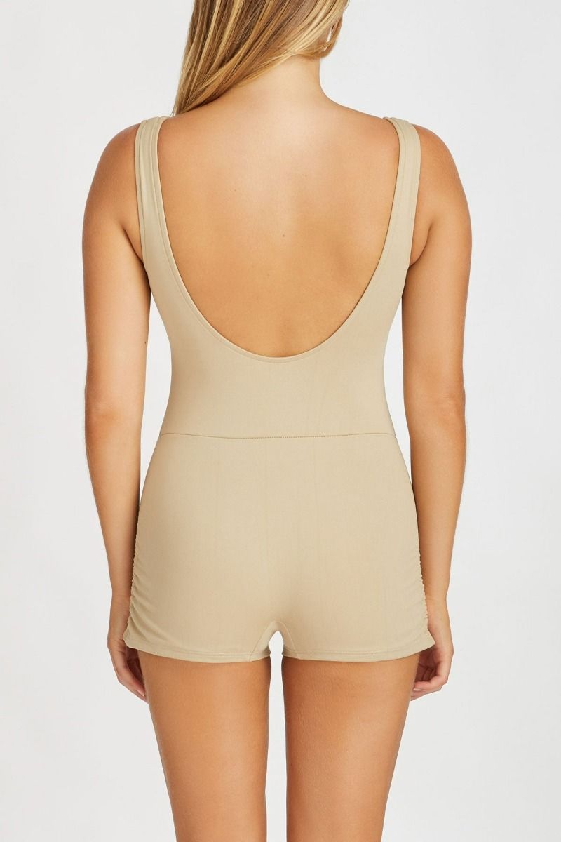 Aloe Ruched Short One Piece Aloe