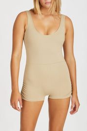 Aloe Ruched Short One Piece Aloe