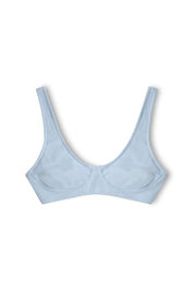 Cool Blue Towelling Bra Cup Cool Blue