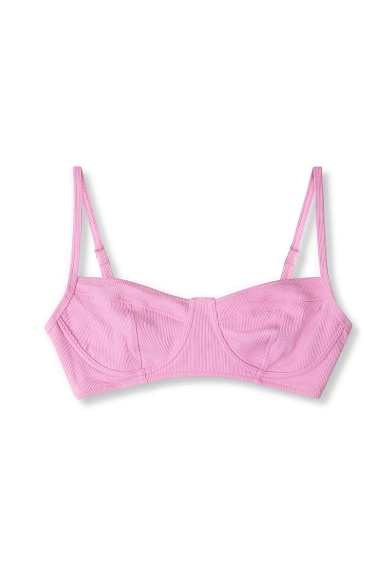 Sea Pink Ribbed Bra Cup Sea Pink