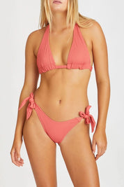 Rio Red Ribbed Halter Triangle Rio Red