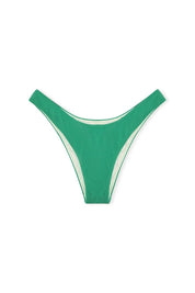 Green Towelling Curve Brief Green