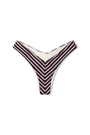 Plum Stripe V Cheeky Brief Plum Stripe