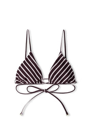 Plum Stripe Tie Triangle Plum Stripe