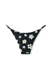 Black & Bone Flower Reversible Curve String Brief Black & Bone Flower