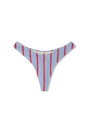 Stripe Thong Brief Rio Red Cool Blue