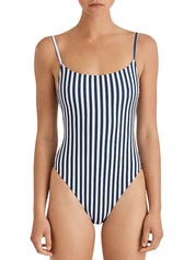 Indigo Stripe One Piece